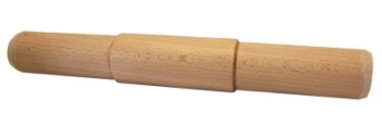 Rohrverbinder in Buche ged�mpft, Rohr 42,4/2,0 mm, lackiert